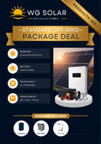 Standard Off-Grid Solar Package - Growatt SPF 10000ES inverter, 16kWh battery and 16x610W LONGi panels