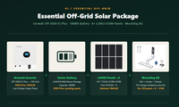 6kW Growatt Hybrid Solar System with 10kWh Sacred Sun Lithium Battery and 8 x 620W Longi Solar Panels