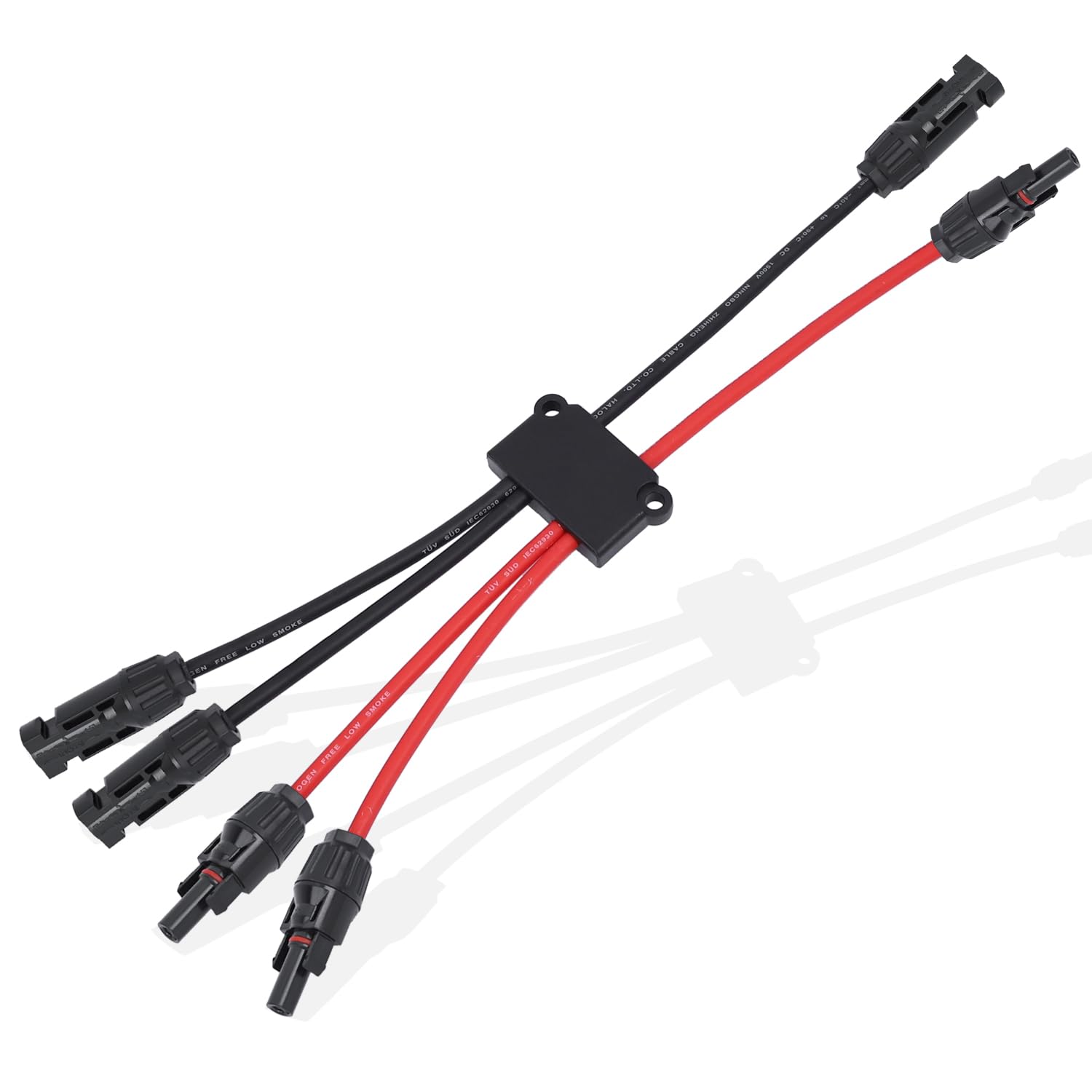 Solar Parallel Connectors for 3 Solar Panels, Tool-Free MC4 Solar Cable Splitter, Y Branch Solar Panel Splitter, 2 to 6 Solar Parallel Adapter IP68 Waterproof (FMMM/MFFF)