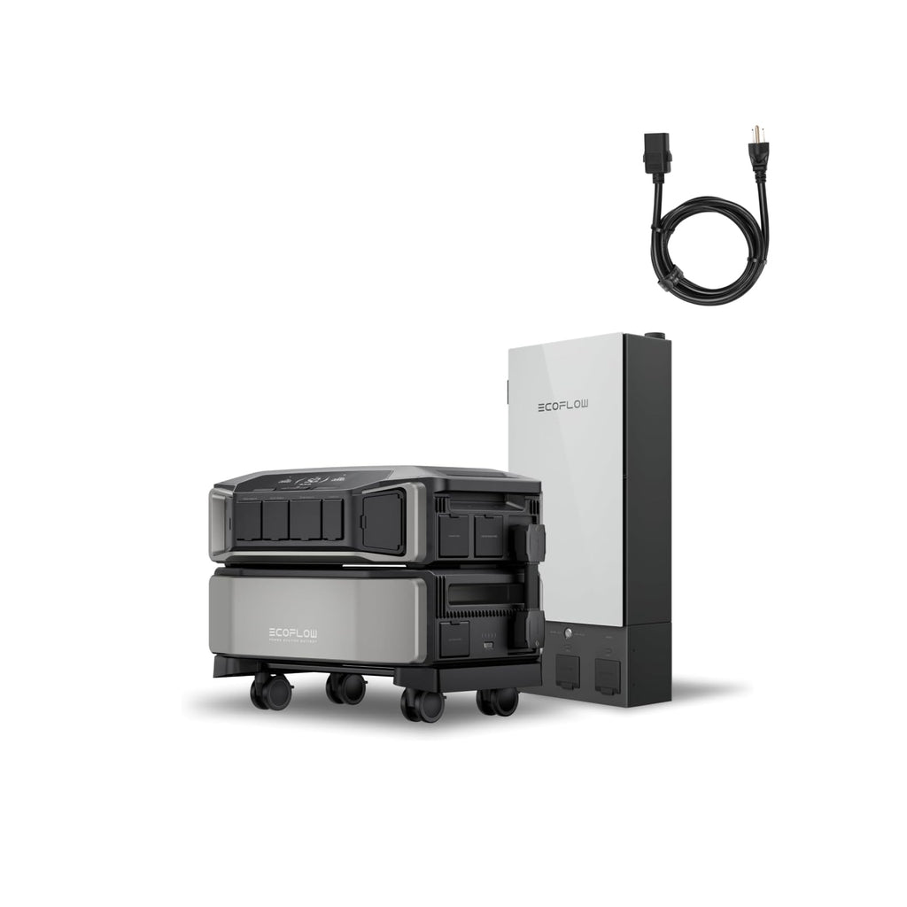 EF ECOFLOW DELTA Pro Ultra 6144Wh Power Station, 120/240V 7200W AC Output, Lifepo4 Home Battery Backup Expandable to 90kWh, 2H to Full Charge, Solar Generator for Home Use, Emergency, Camping, RV