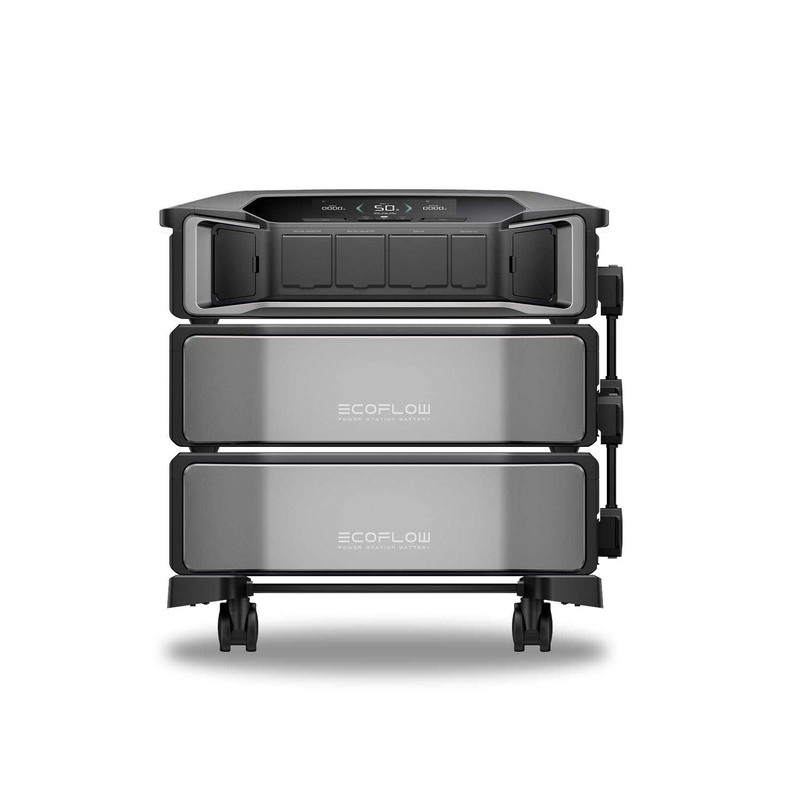 EF ECOFLOW DELTA Pro Ultra 6144Wh Power Station, 120/240V 7200W AC Output, Lifepo4 Home Battery Backup Expandable to 90kWh, 2H to Full Charge, Solar Generator for Home Use, Emergency, Camping, RV