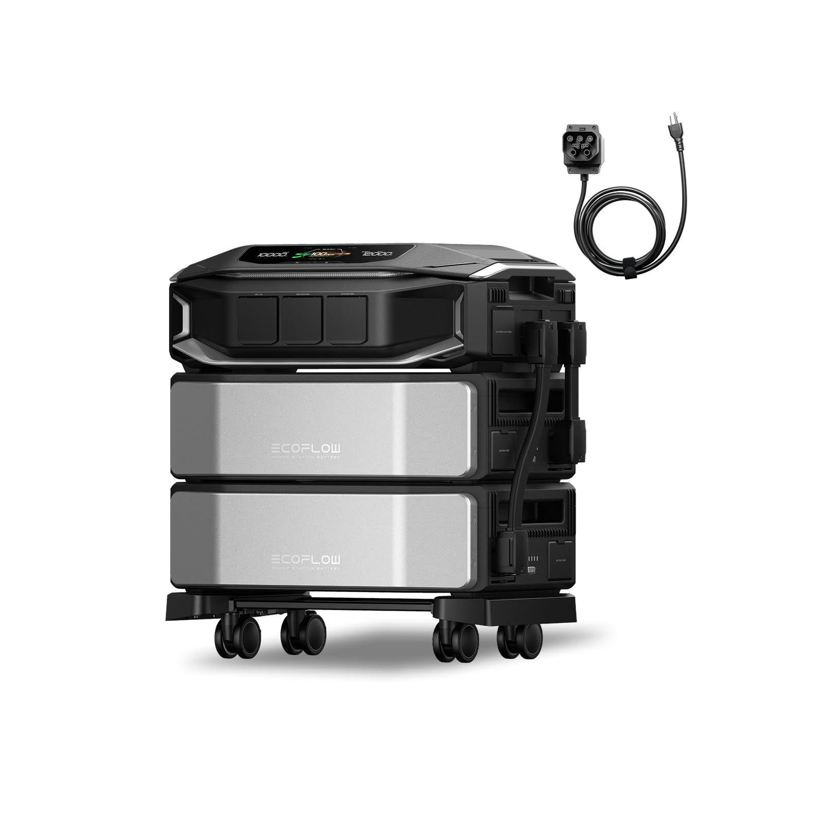 EF ECOFLOW DELTA Pro Ultra 6144Wh Power Station, 120/240V 7200W AC Output, Lifepo4 Home Battery Backup Expandable to 90kWh, 2H to Full Charge, Solar Generator for Home Use, Emergency, Camping, RV