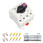 CNLONQ Solar PV Disconnect Switch 32 Amp DC1500V Rapid Shutoff Isolator Switch 1in 1out with Plug & Play Connector and IP66 Waterproof for Rooftop Solar Home Systems, RVs and Boats