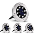 INCX 4.6 inch Solar Lights Outdoor Waterproof,12 Pack Solar Lights for Outside, Solar Garden Lights Landscape Lighting for Patio Pathway Lawn Yard Deck Driveway Walkway, Cold White
