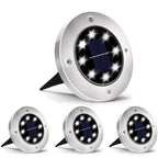 INCX 4.6 inch Solar Lights Outdoor Waterproof,12 Pack Solar Lights for Outside, Solar Garden Lights Landscape Lighting for Patio Pathway Lawn Yard Deck Driveway Walkway, Cold White