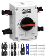 CNLONQ Solar PV Disconnect Switch 32 Amp DC1500V Rapid Shutoff Isolator Switch 1in 1out with Plug & Play Connector and IP66 Waterproof for Rooftop Solar Home Systems, RVs and Boats