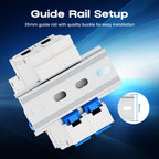AC Miniature Circuit Breaker, 120V/240V 2 Pole 32 Amp DIN Rail Mount Circuit Breaker, MCB C32 Solar AC Disconnect Switch,Thermal Magnetic Trip