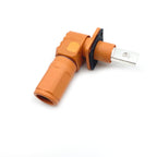1 Set Battery Energy Storage Connector, 200A 50mm² High Current Connectors Quick Plug Terminal Orange Right Angle Plug and Socket IP67 Waterproof Power Adapter (200A, Orange)