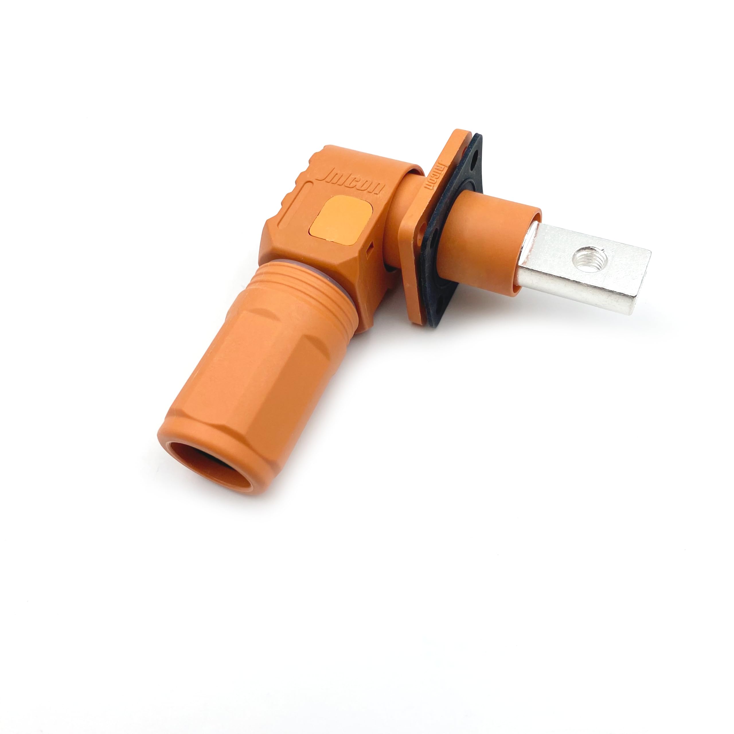 1 Set Battery Energy Storage Connector, 200A 50mm² High Current Connectors Quick Plug Terminal Orange Right Angle Plug and Socket IP67 Waterproof Power Adapter (200A, Orange)