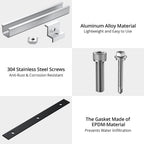 Anbte Solar Panel Bracket Kit, 6 Pcs 7.87 in Aluminium Solar Panel Mounting Rail 30mm/35mm Solar Panel End Clamps, Solar Panel Brackets for Metal Roof, Tin Roof, Flat Roof, Sheet Roof, RV, Silver