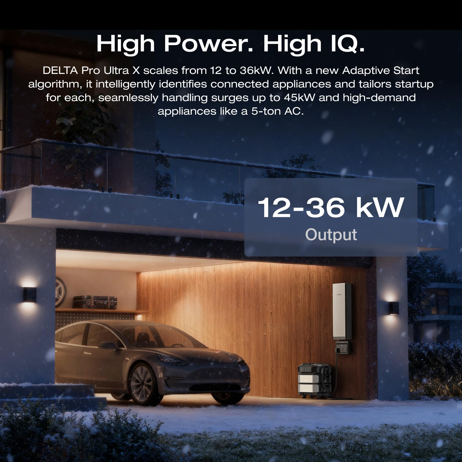 EF ECOFLOW DELTA Pro Ultra 6144Wh Power Station, 120/240V 7200W AC Output, Lifepo4 Home Battery Backup Expandable to 90kWh, 2H to Full Charge, Solar Generator for Home Use, Emergency, Camping, RV