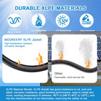 Solar Panel Wire 10 AWG(6mm²) - Solar Extension Cable 100Ft Black & 100Ft Red 10 Gauge Tinned Copper PV Wire for Outdoor Automotive RV Solar Panel Boat Marine (Black+Red)