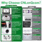 CNLONQ Solar PV Disconnect Switch 32 Amp DC1500V Rapid Shutoff Isolator Switch 1in 1out with Plug & Play Connector and IP66 Waterproof for Rooftop Solar Home Systems, RVs and Boats