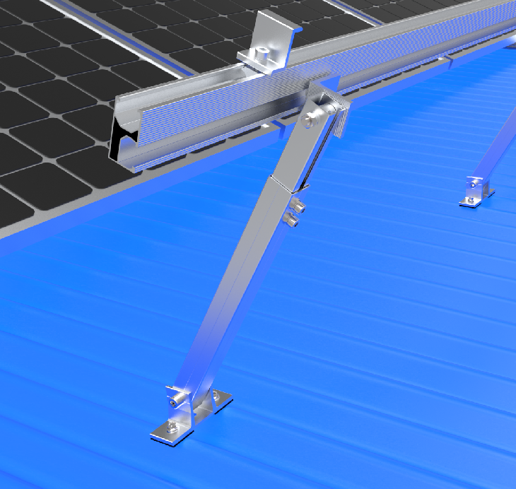 Adjustable Tilt Aluminum AL6005-T5 Solar Mounting Bracket