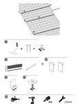Heavy Duty Aluminum Solar Mounting Kit for 6 Panels