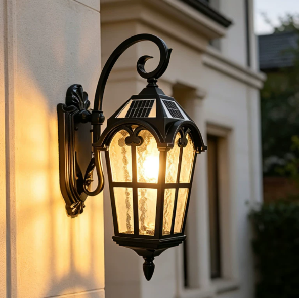 Vintage Solar Outdoor Wall Light