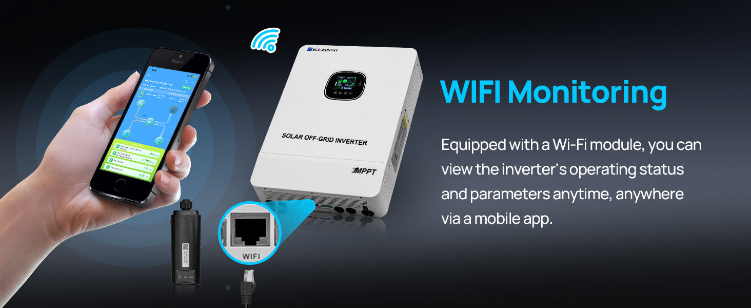 ECO-WORTHY 10000W All-in-One Pure Sine Wave Solar Inverter Charger